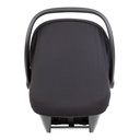 protect infant car seat shown from behind with sun cover in place_black-silver