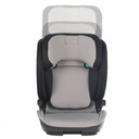 haven i-size booster seat front view with ghosted back height adjustment