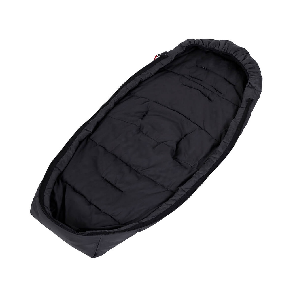 phil&teds snuggle & snooze sleeping bag bottom in charcoal 3/4 view