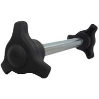 front axle and 2x tri-lock knobs